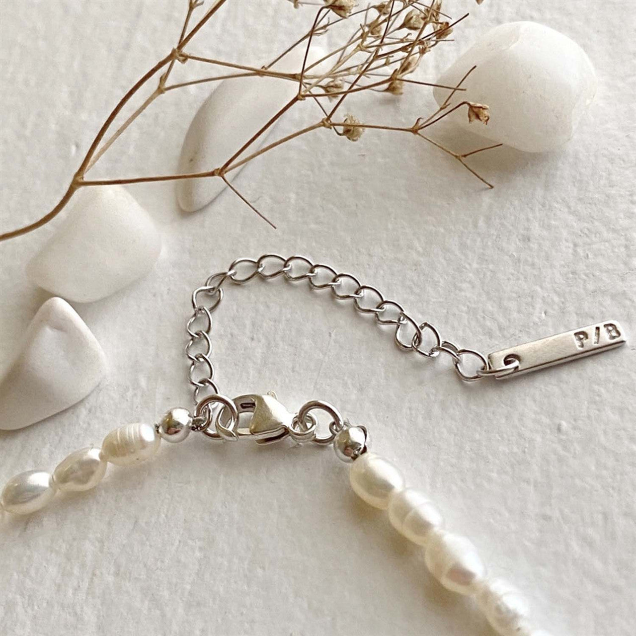 Minuet Freshwater Seed Pearl Necklace With Sterling Silver Findings