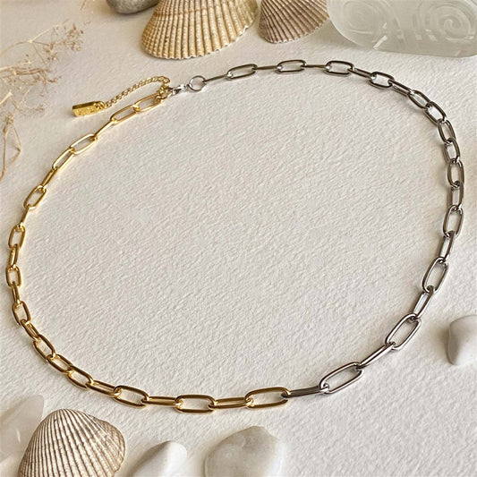 Montmartre Two Tone Paperclip Chain Necklace