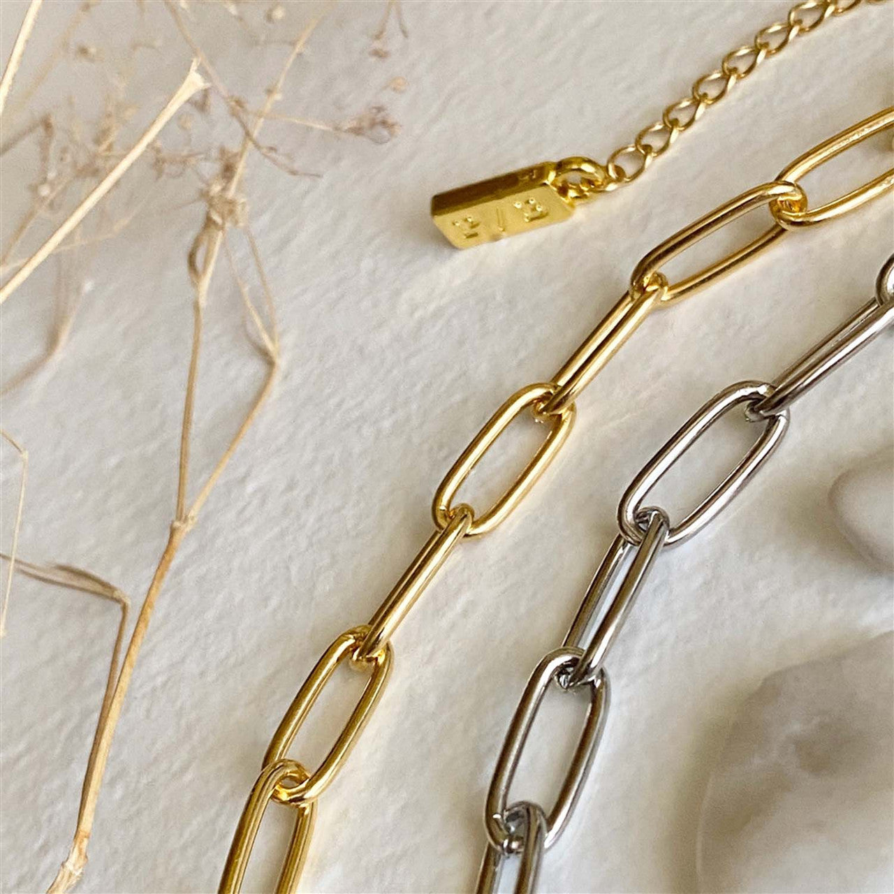 Montmartre Two Tone Paperclip Chain Necklace