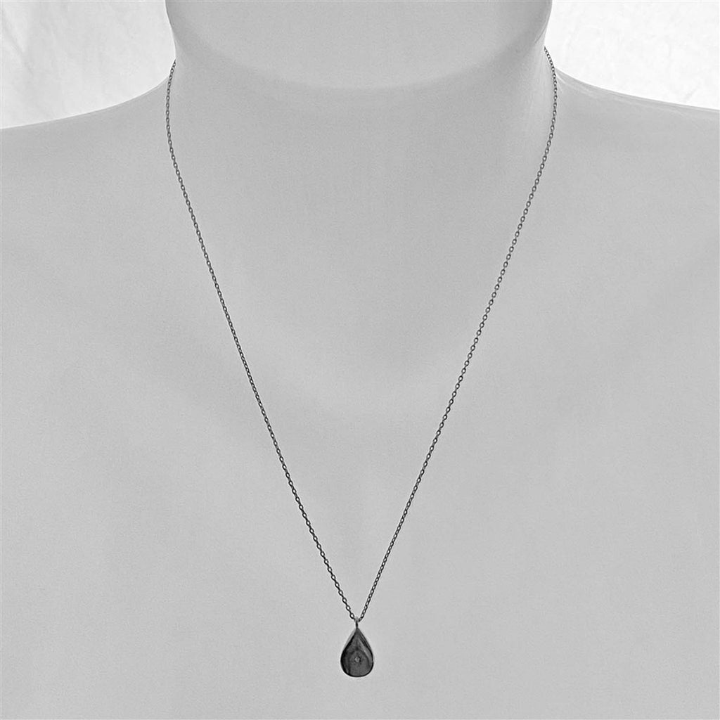 Niobe Teardrop Shaped Charm With Starburst Rhinestone