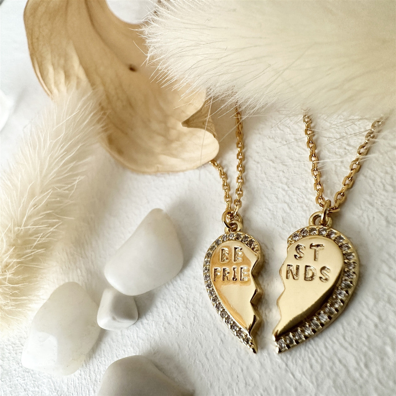 Best Friends Broken Heart Charm Necklaces