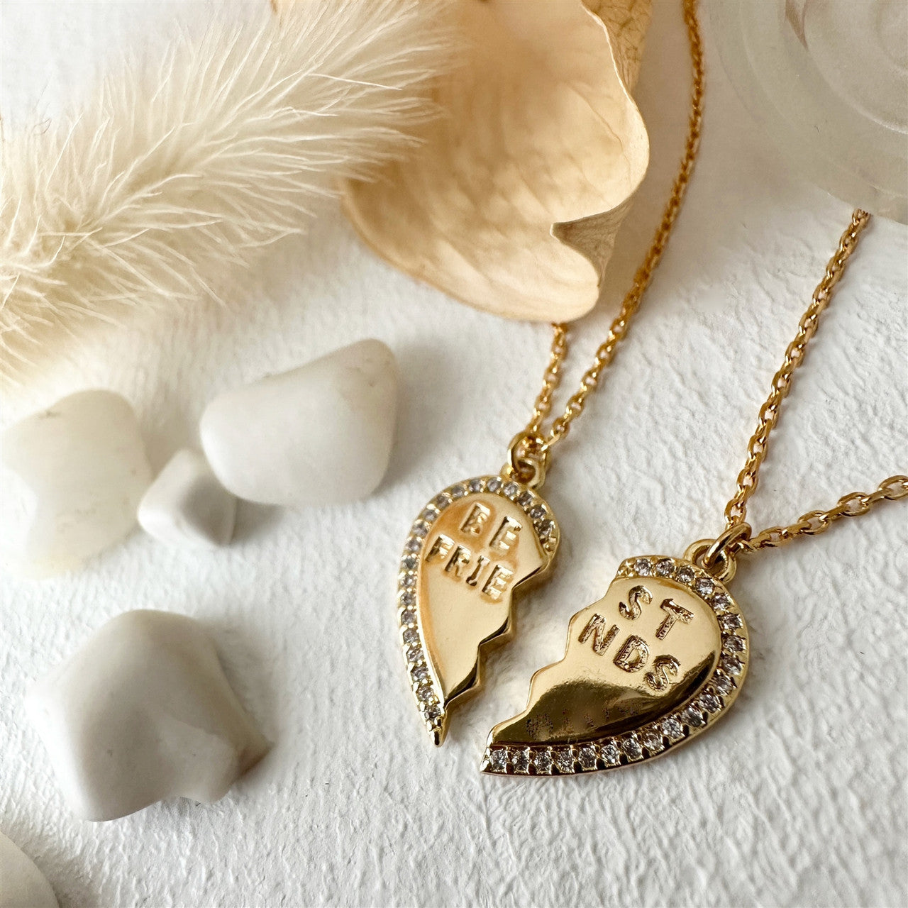 Best Friends Broken Heart Charm Necklaces