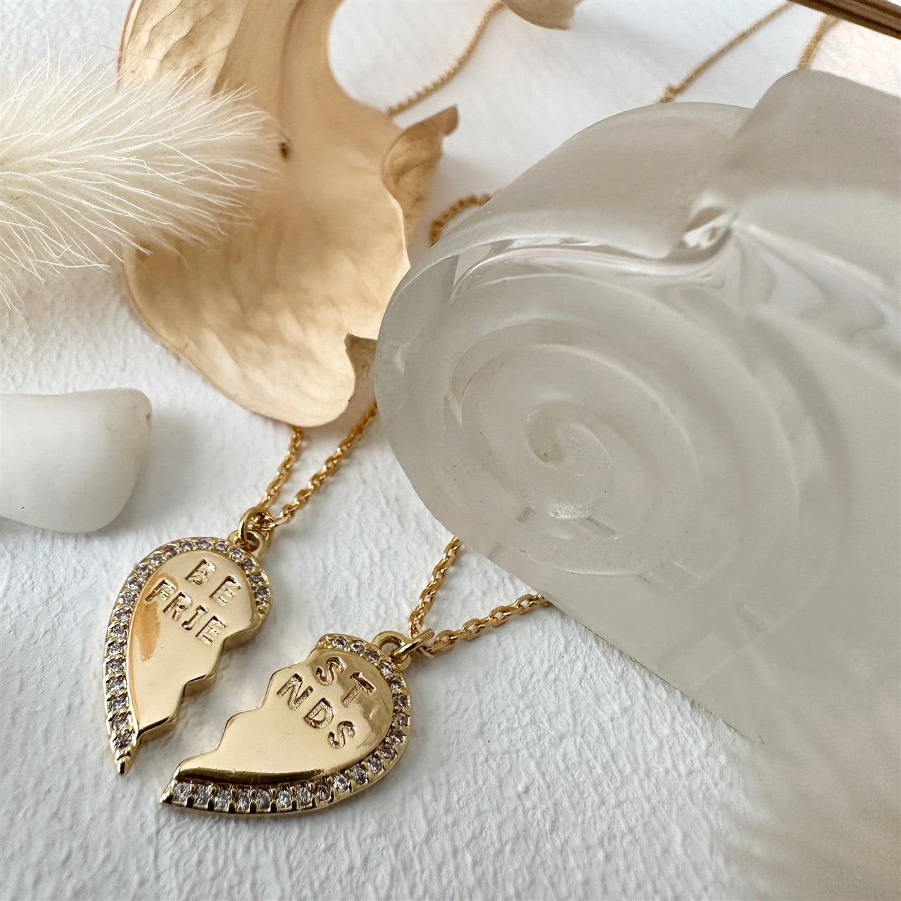 Best Friends Broken Heart Charm Necklaces