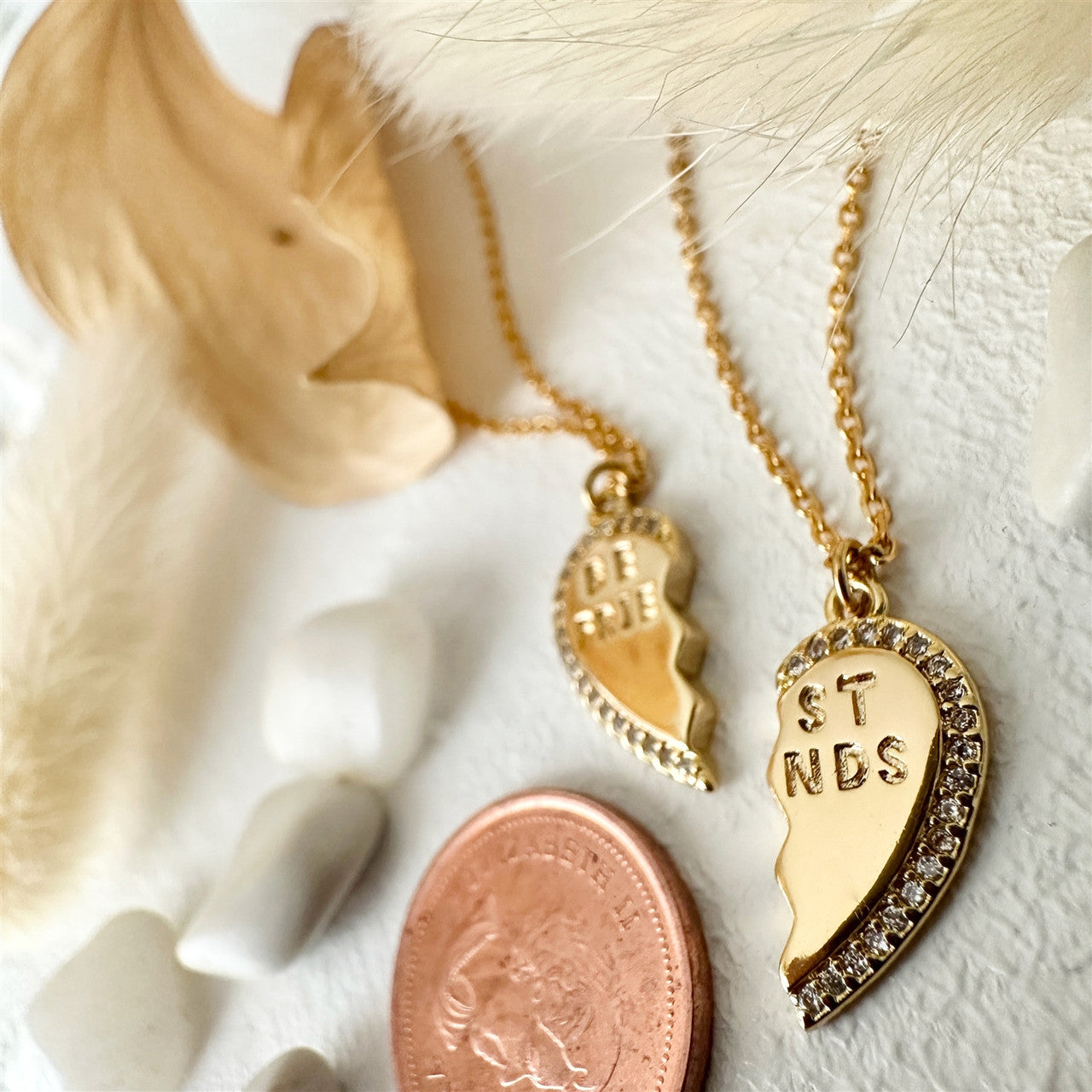 Best Friends Broken Heart Charm Necklaces