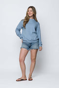 Jenna Luxe Fleece Crew Sweatshirt