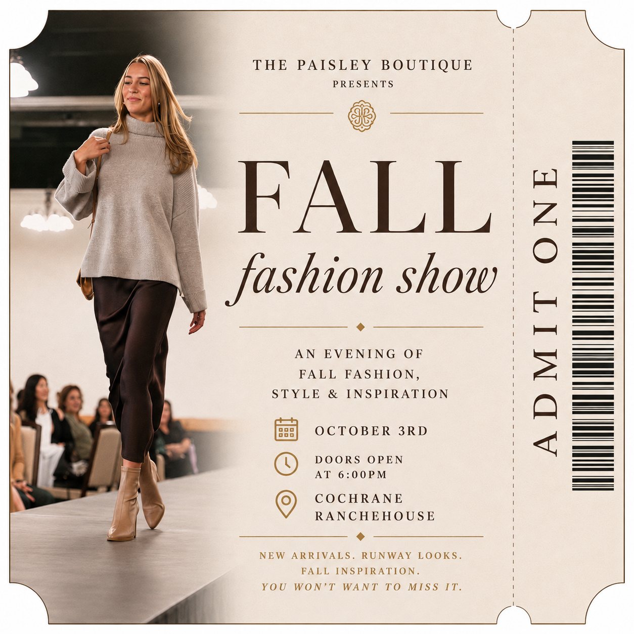Fall 2026 Fashion Show Ticket