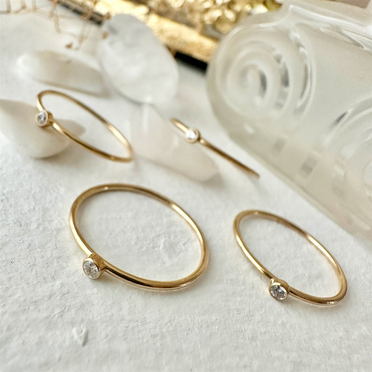 Simplicity Gold Filled Tiny Rings