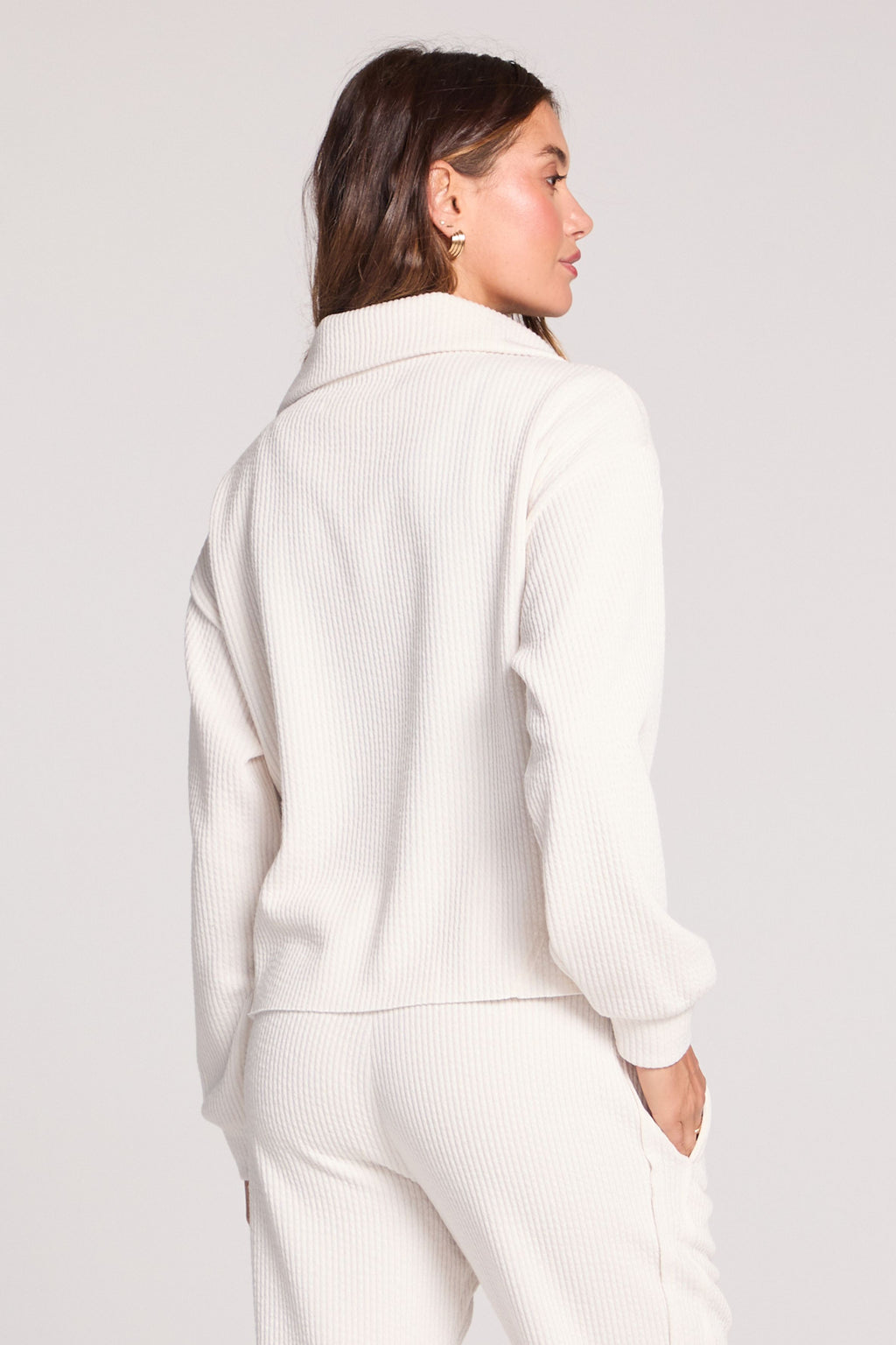 HALF ZIP SEAM PULLOVER