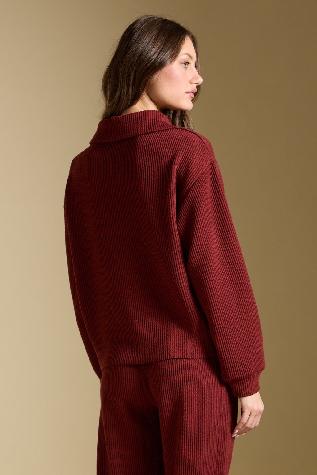 HALF ZIP SEAM PULLOVER
