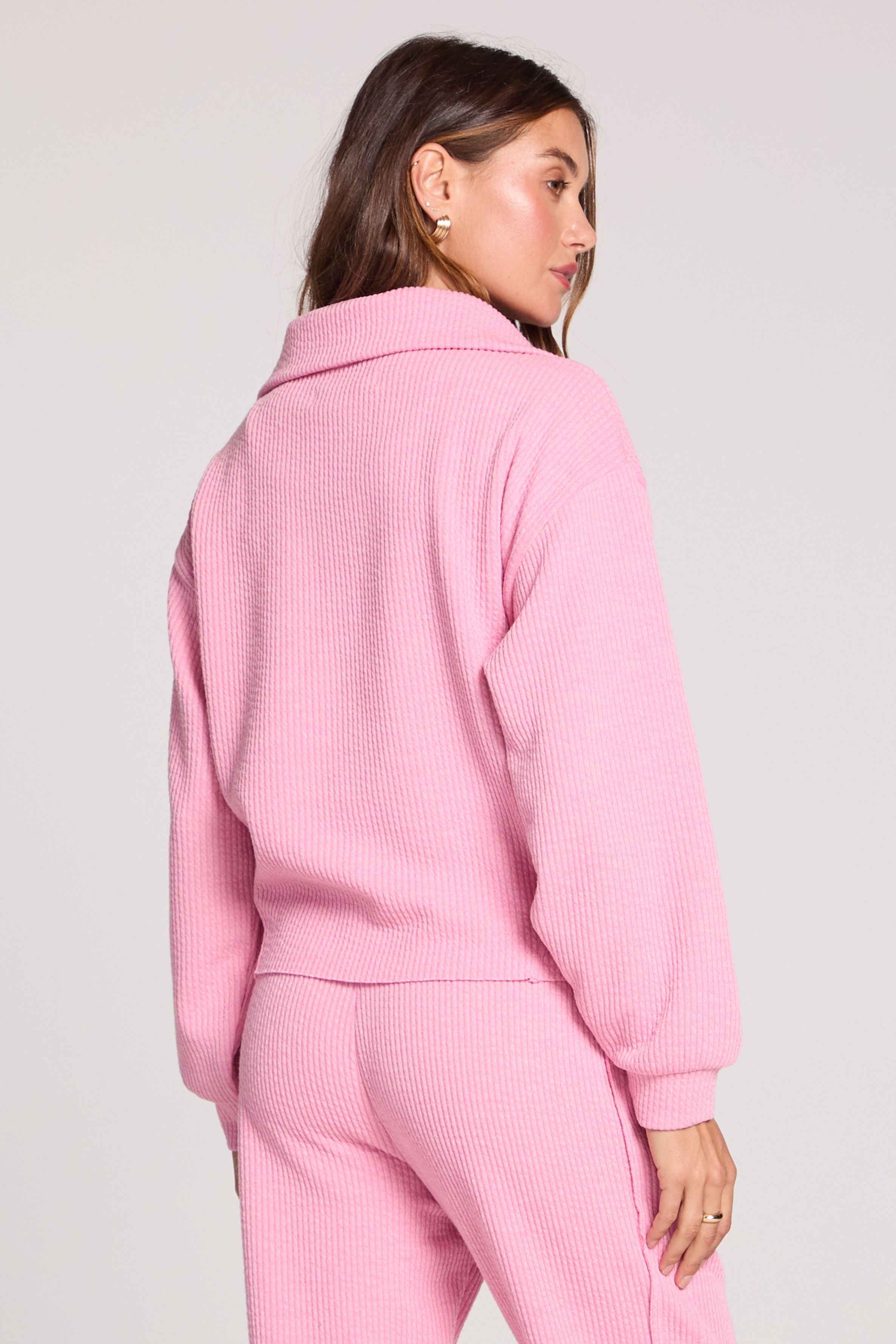 HALF ZIP SEAM PULLOVER