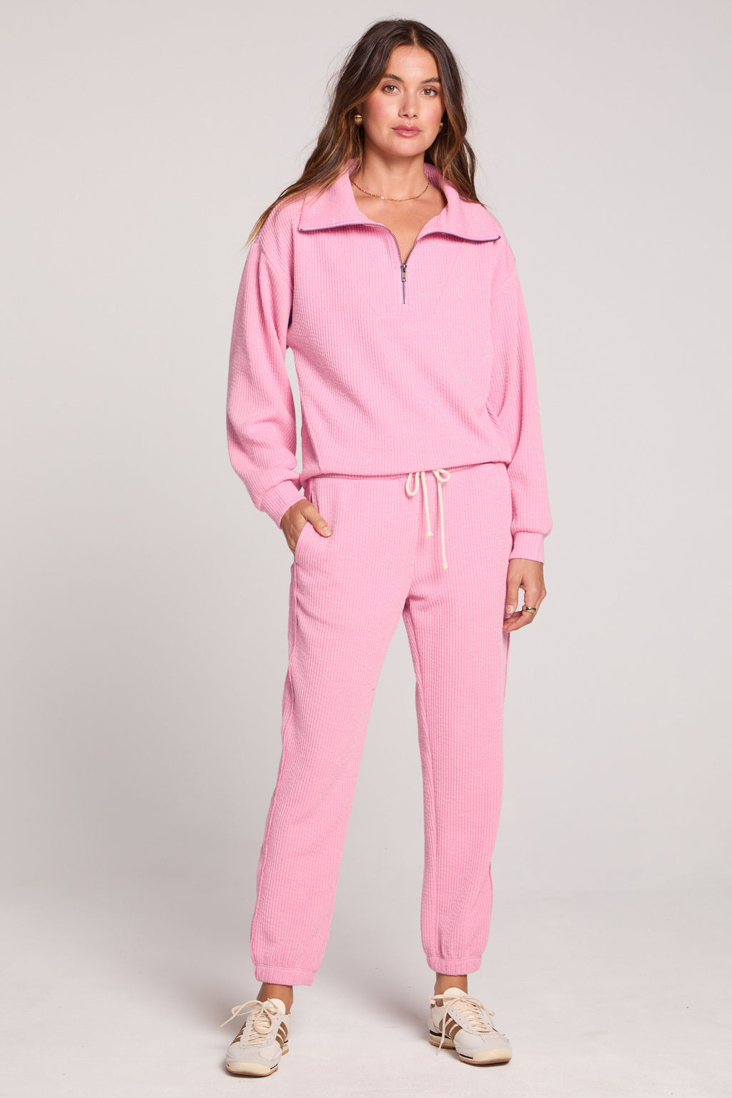 HALF ZIP SEAM PULLOVER
