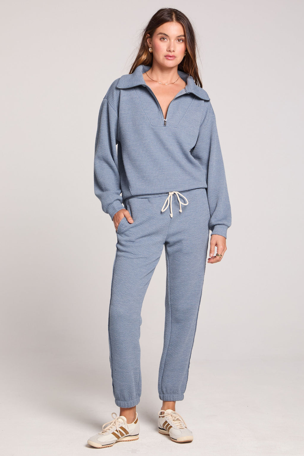 HALF ZIP SEAM PULLOVER