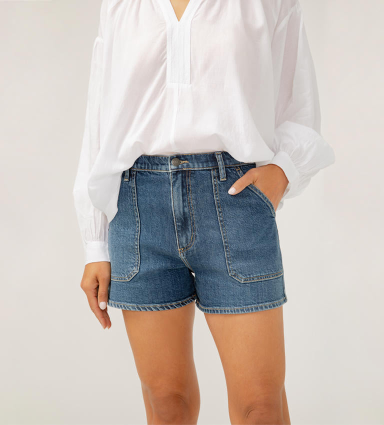 High Rise Utility Shorts