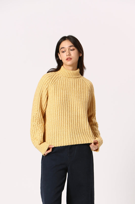 Chunky Knit Mock Neck Sweater
