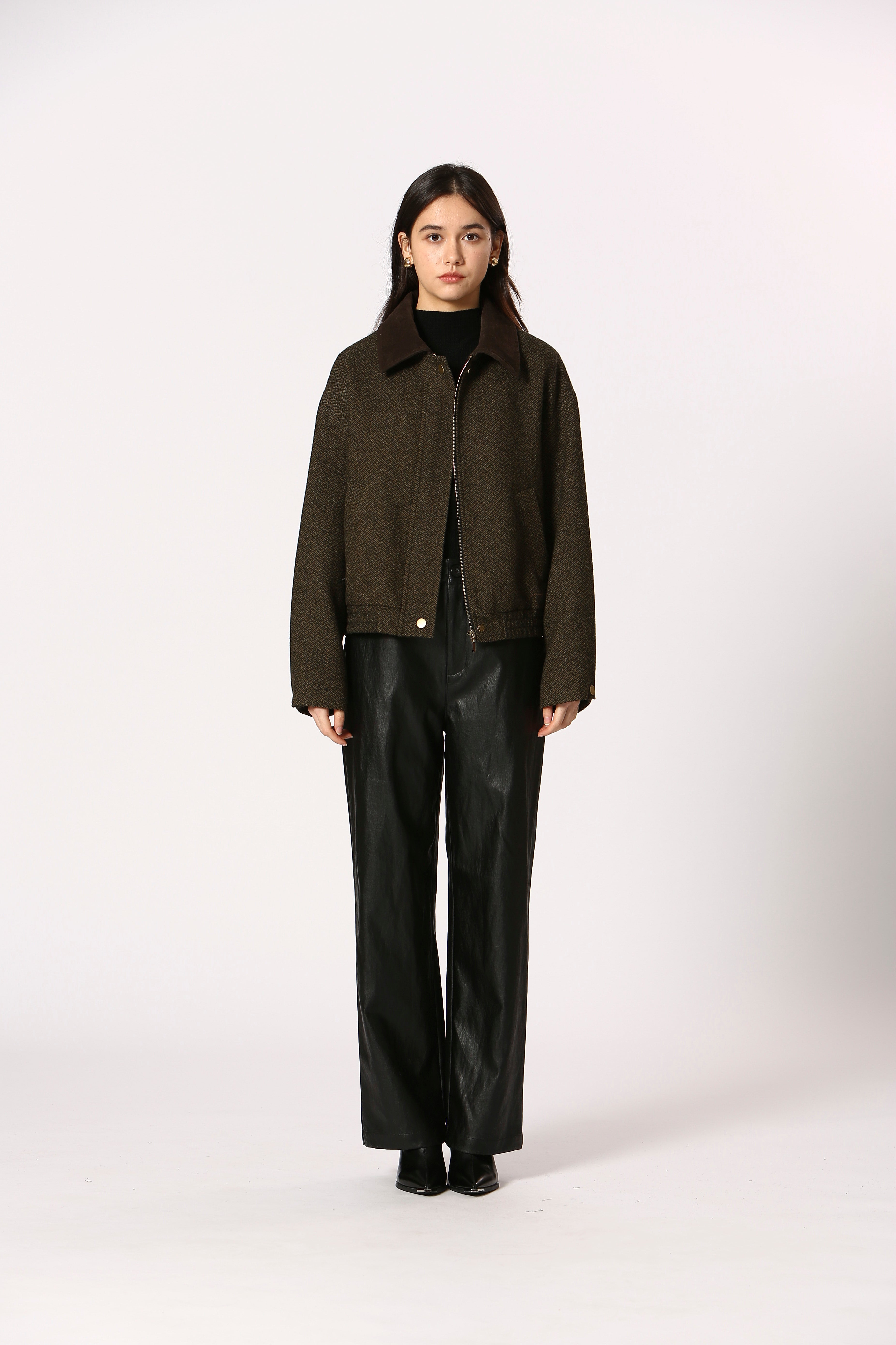 Tweed Collared Barn Jacket