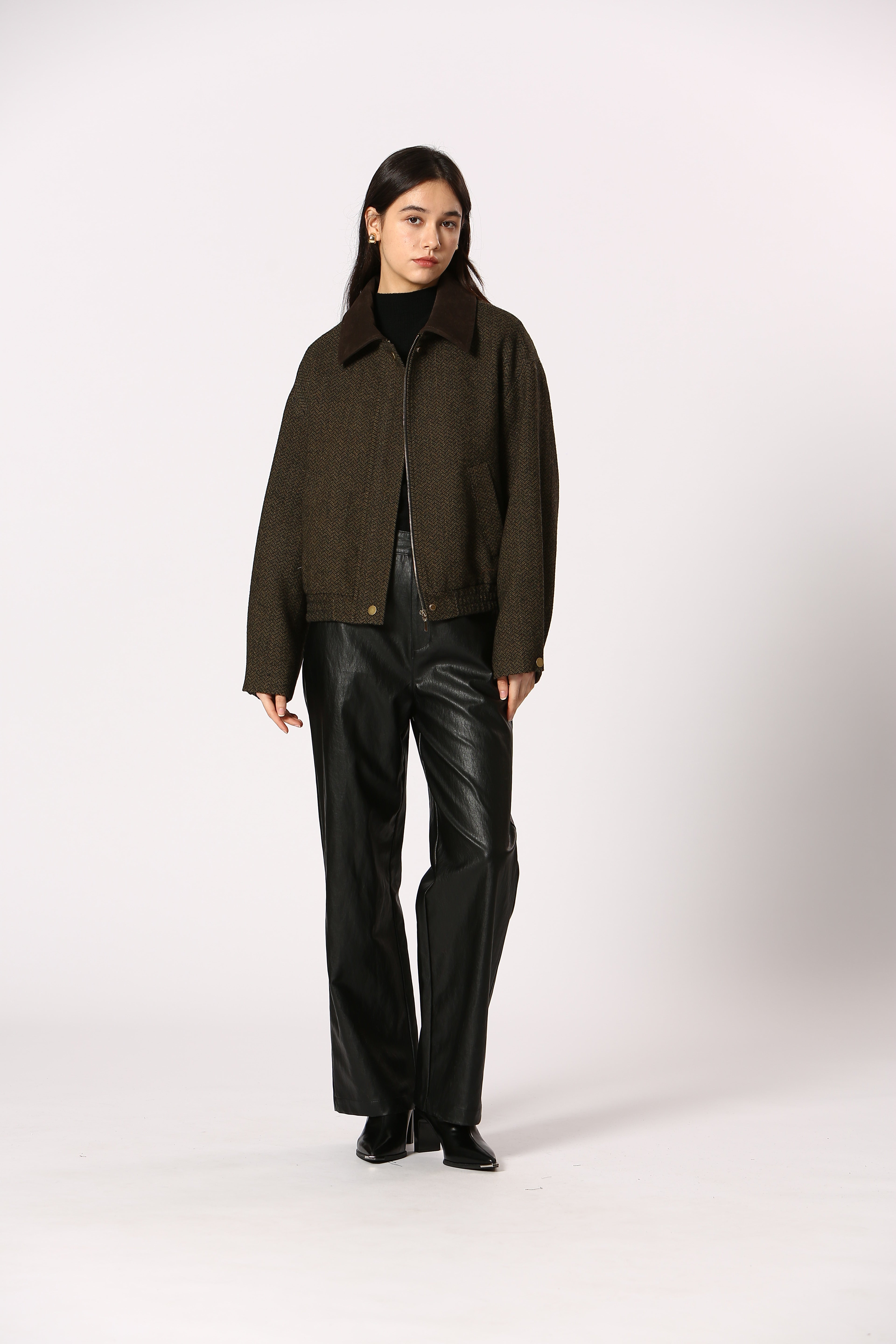 Tweed Collared Barn Jacket