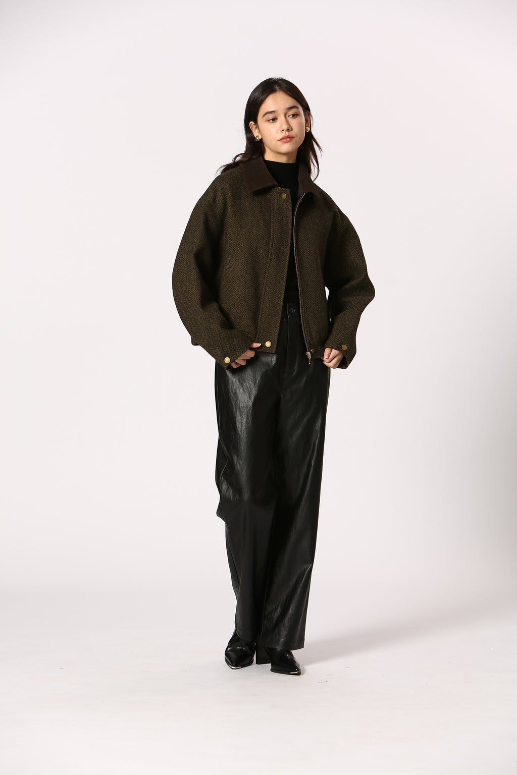 Tweed Collared Barn Jacket