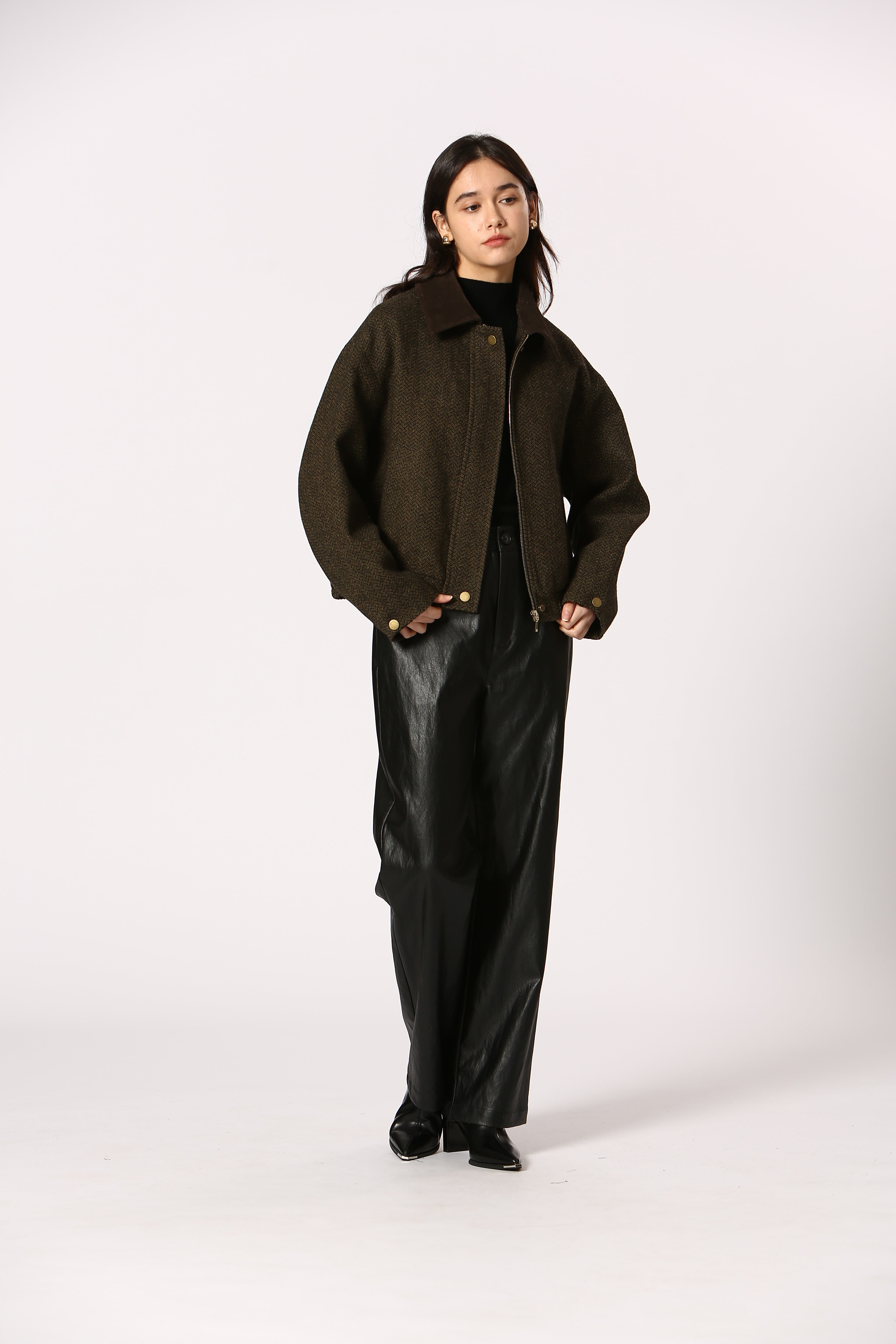 Tweed Collared Barn Jacket