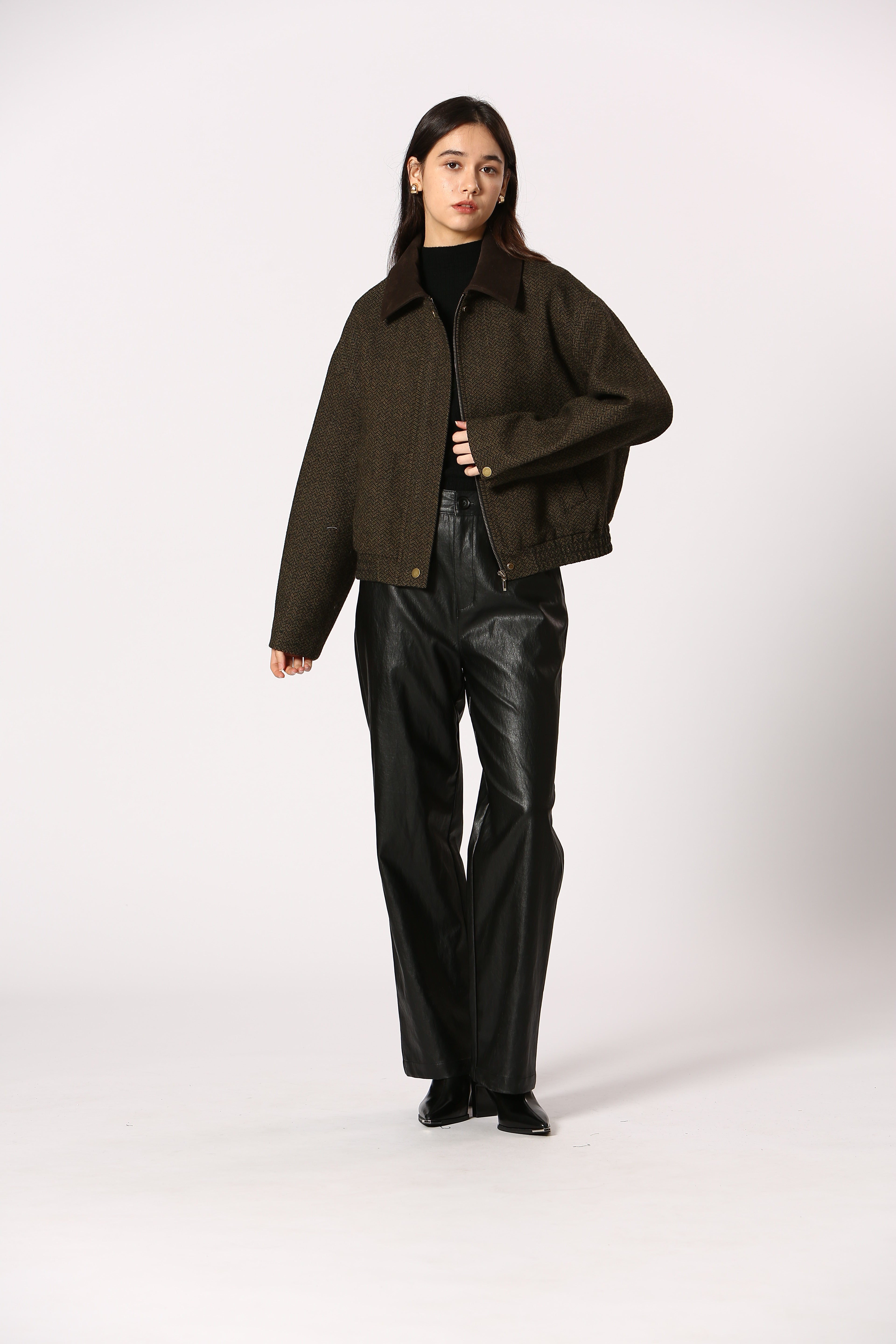 Tweed Collared Barn Jacket
