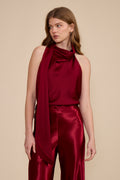 Faith Halter Scarf Sleeveless Top