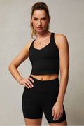 Anywhere Cropped Built-In Bra Tank