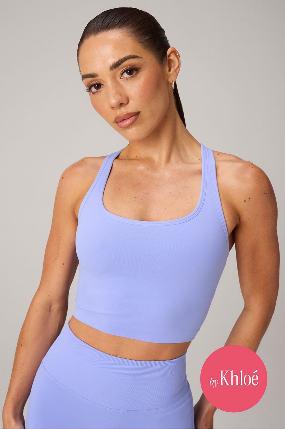 Seamless Cropped Built-In Bra Tank