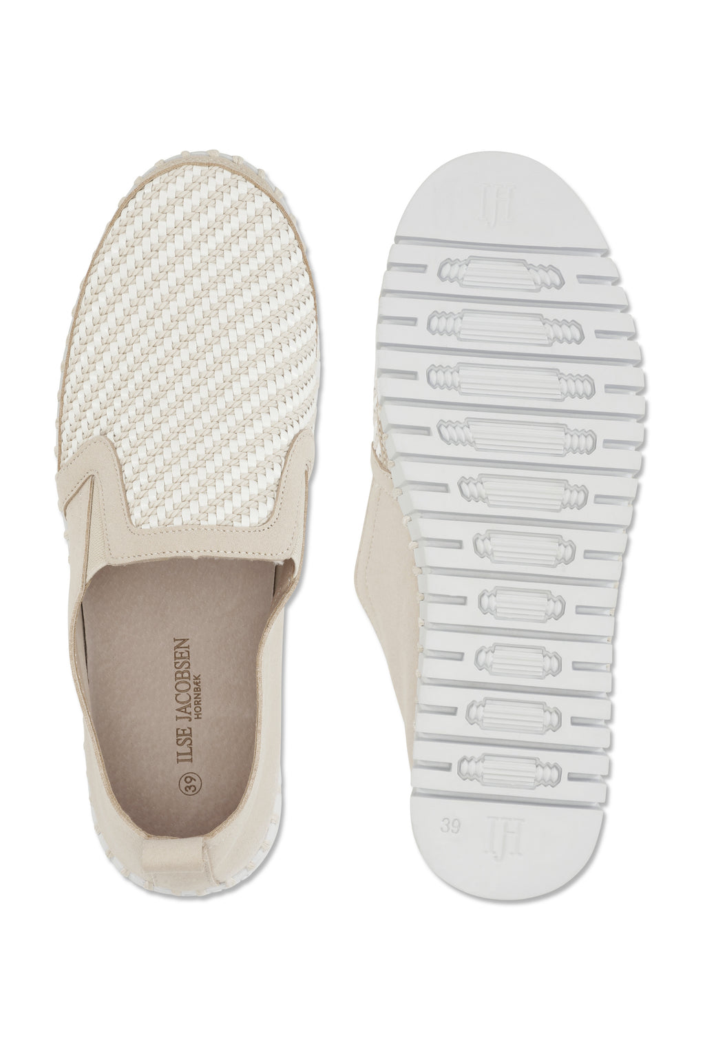 Tulip Basket-Weave Platform Flats