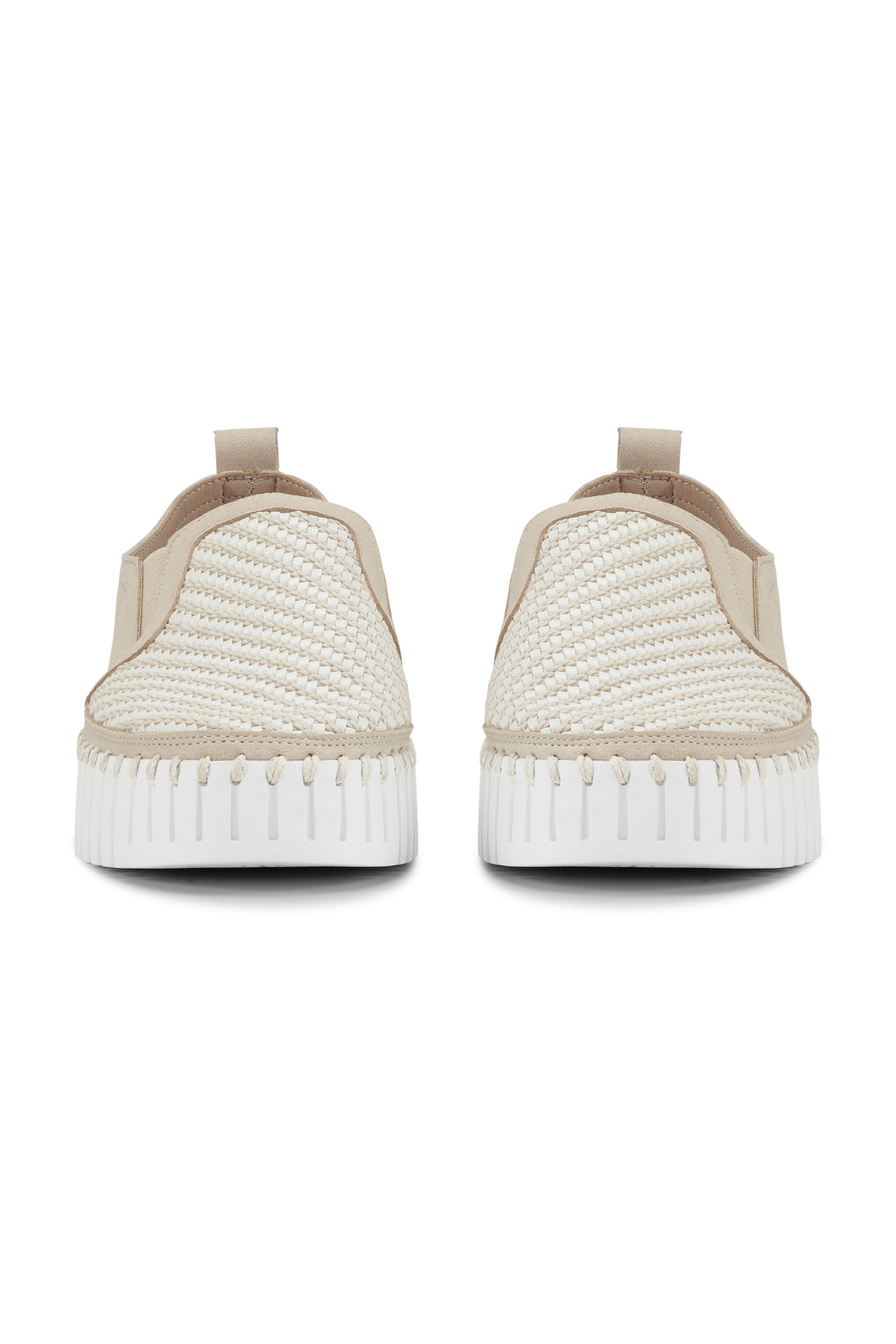 Tulip Basket-Weave Platform Flats