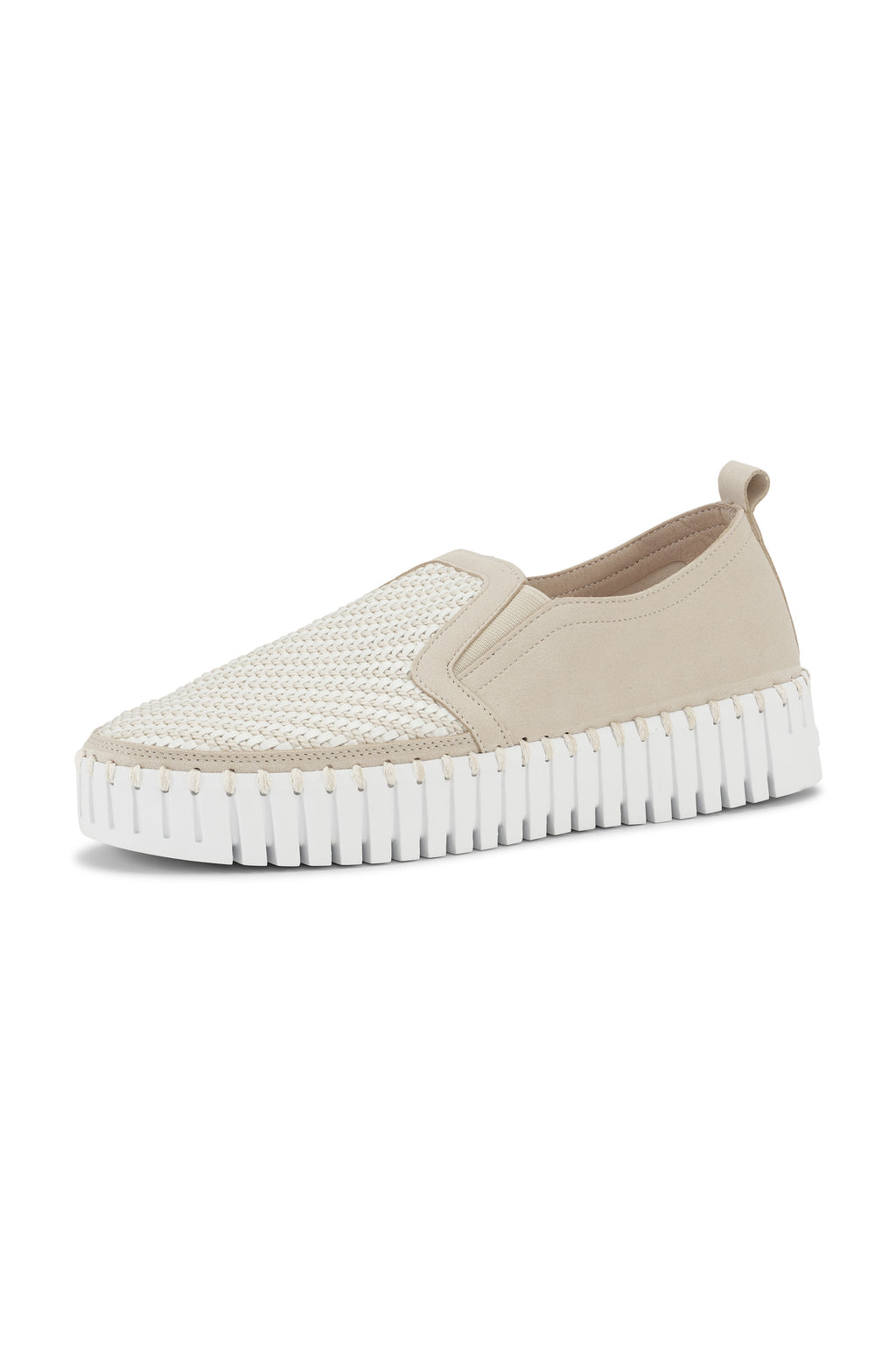 Tulip Basket-Weave Platform Flats
