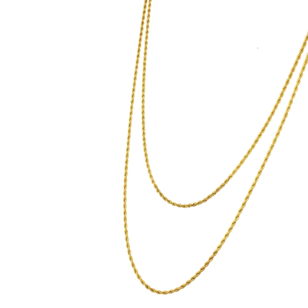 Rope Chain Double Layered Necklace