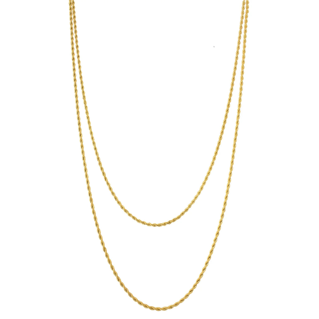 Rope Chain Double Layered Necklace