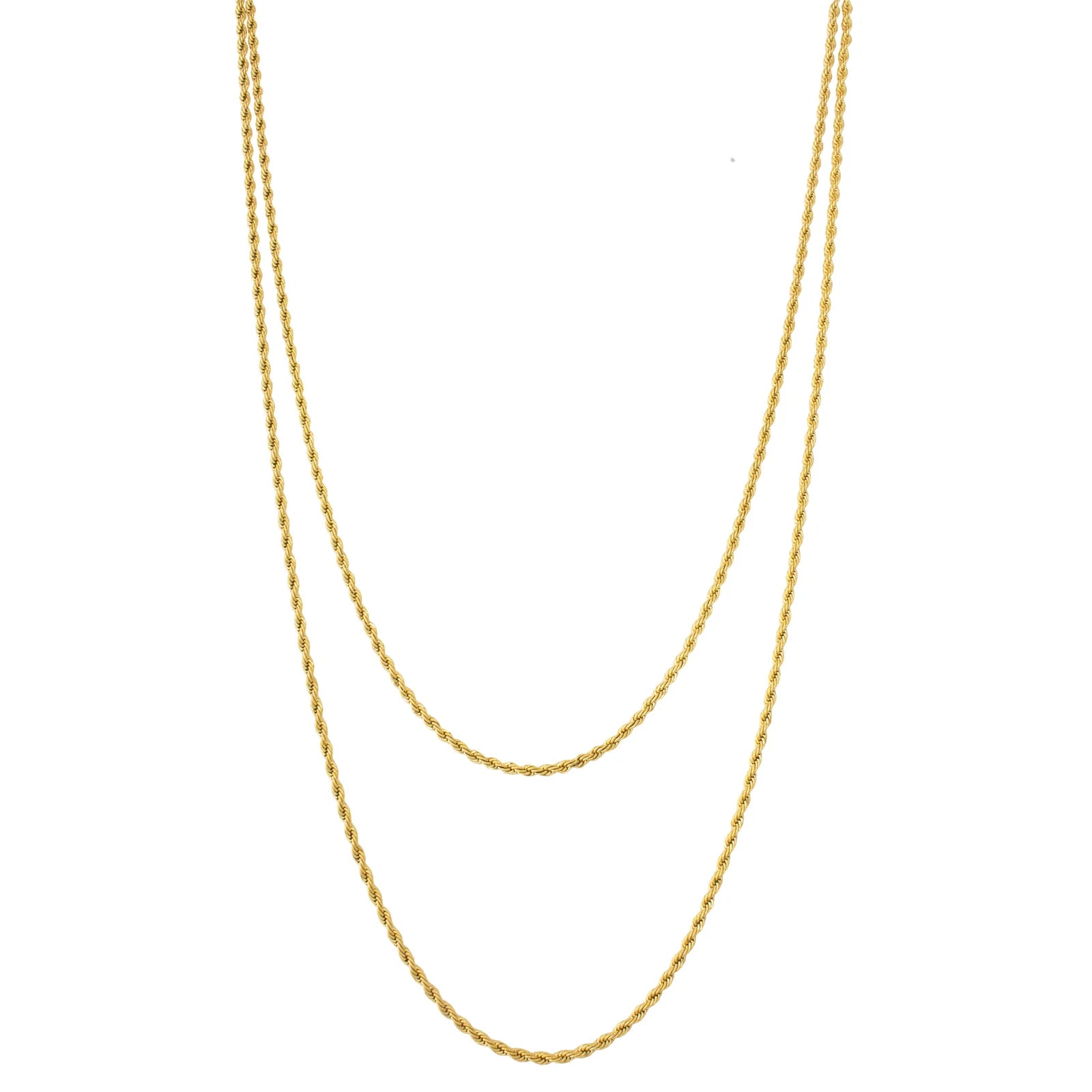 Rope Chain Double Layered Necklace