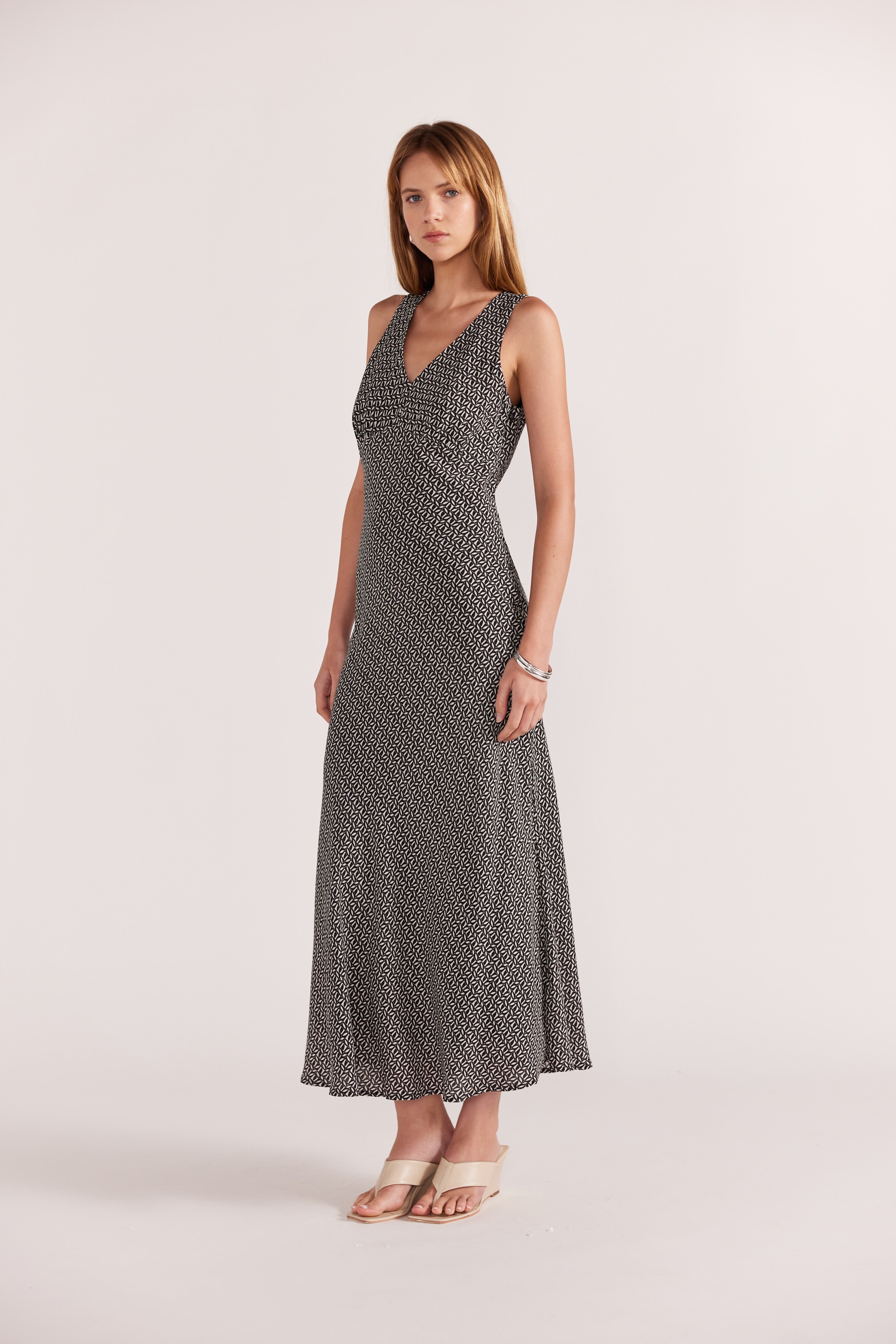 Della Bias Maxi Dress