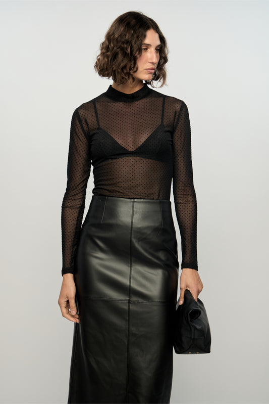 KAIA SPOT MESH TOP