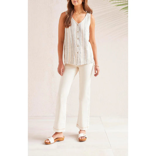 Striped Button-Down Cami