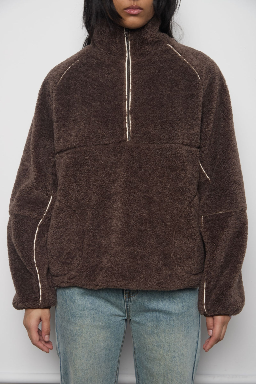 Leatherline Sherpa Half-Zip