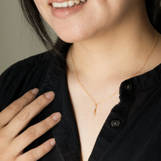 Sparkling Trio Dainty Chain Necklace