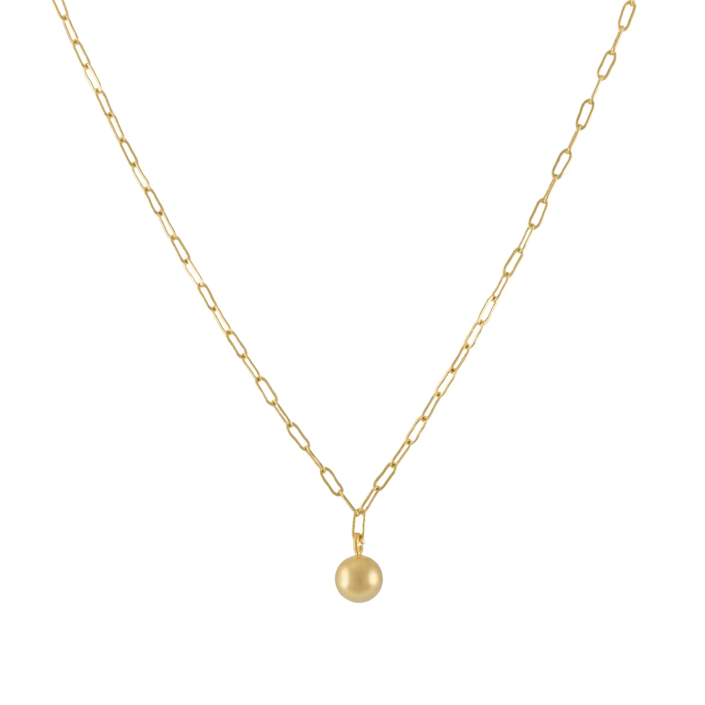 Matte Ball Pendant Necklace
