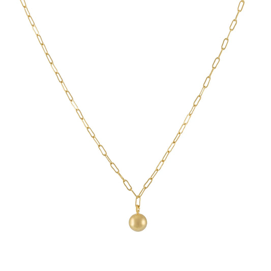 Matte Ball Pendant Necklace