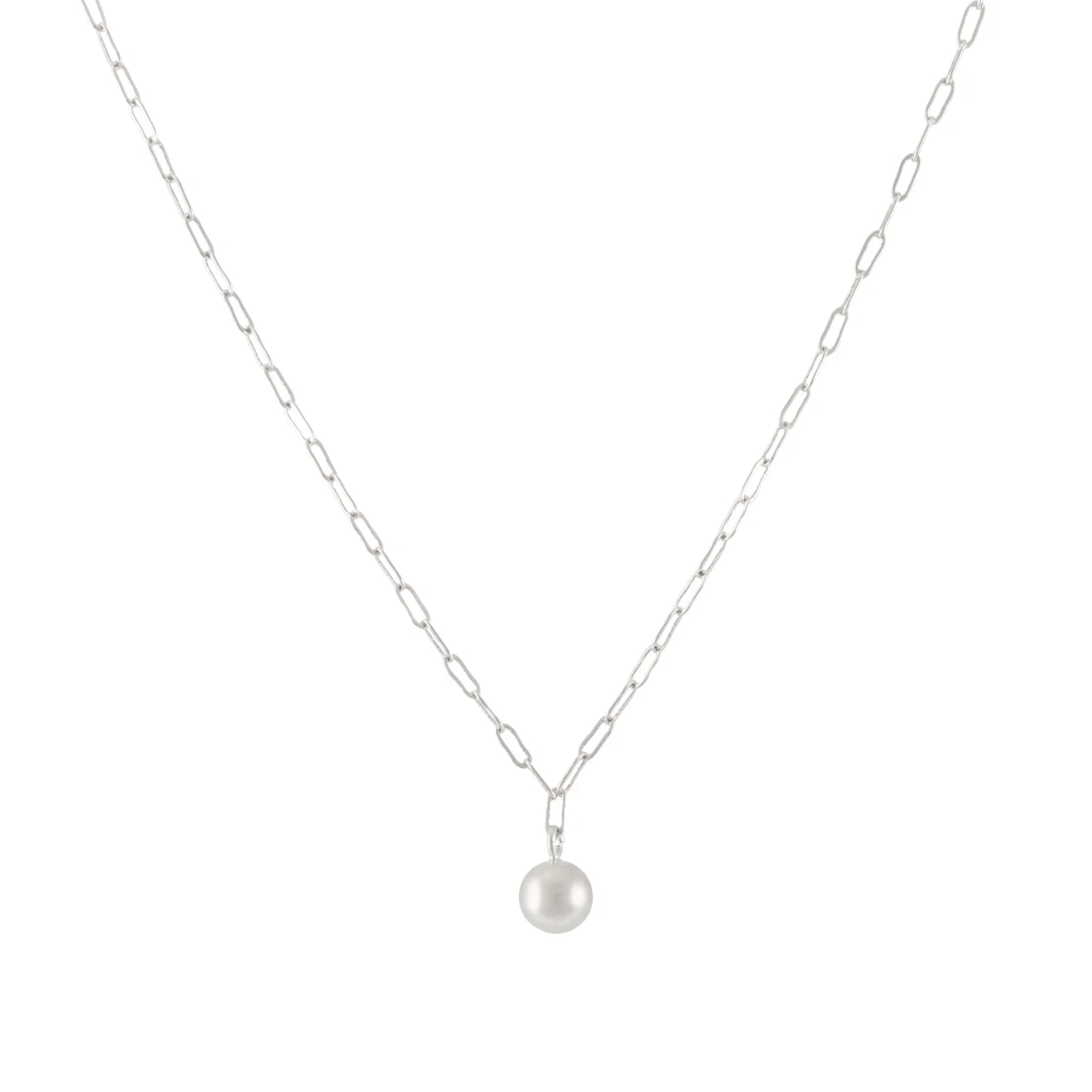 Matte Ball Pendant Necklace