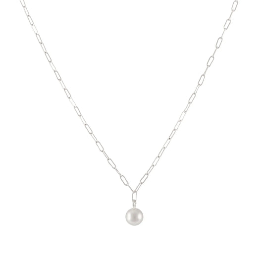 Matte Ball Pendant Necklace