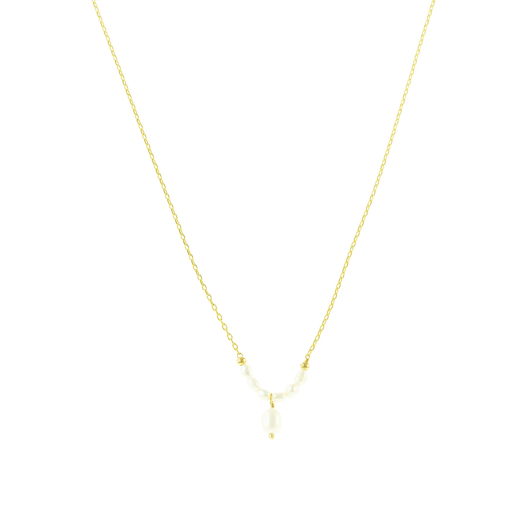 Fine Chain Freshwater Pearl Necklace