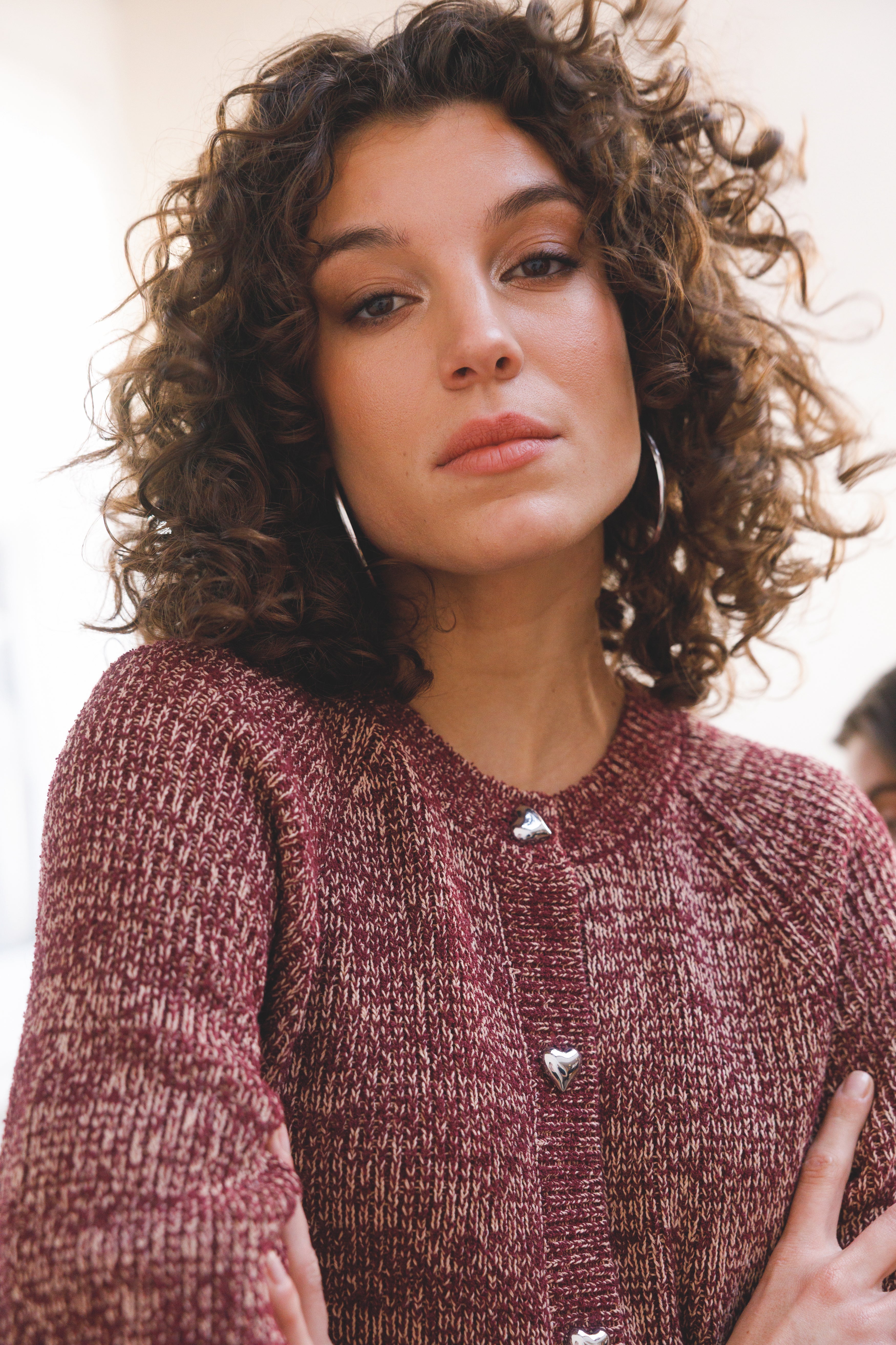 Sarinae Heart Button Cardigan