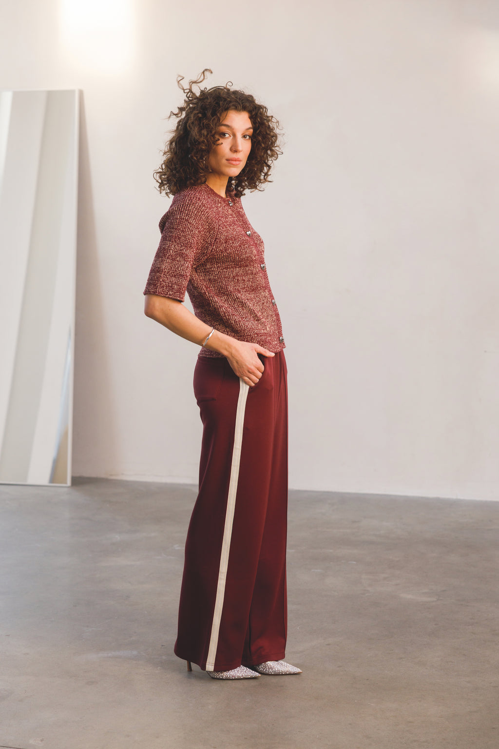 Sarinae Heart Button Cardigan