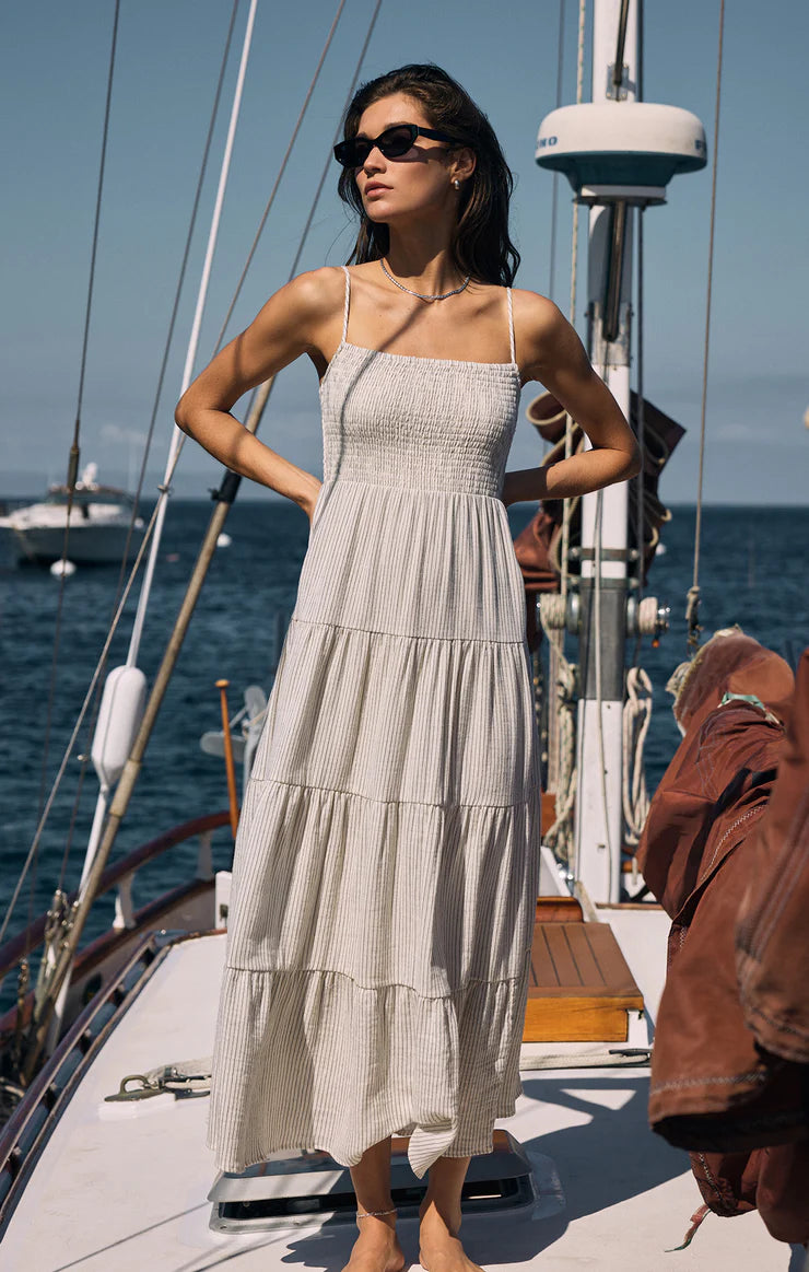 Balos Striped Gauze Maxi Dress