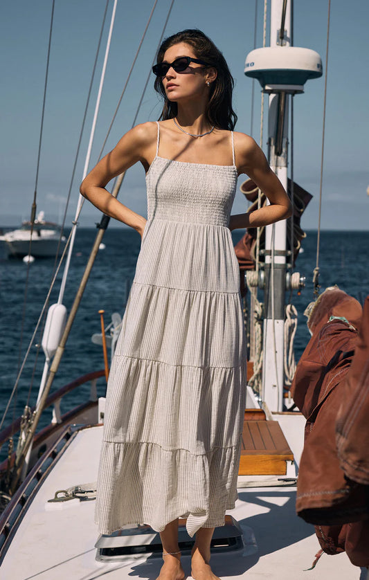Balos Striped Gauze Maxi Dress