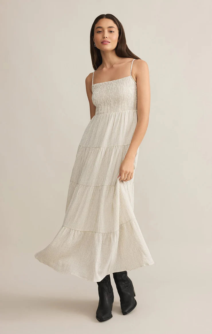 Balos Striped Gauze Maxi Dress