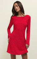 Campbell Dot Crepe Mini Dress