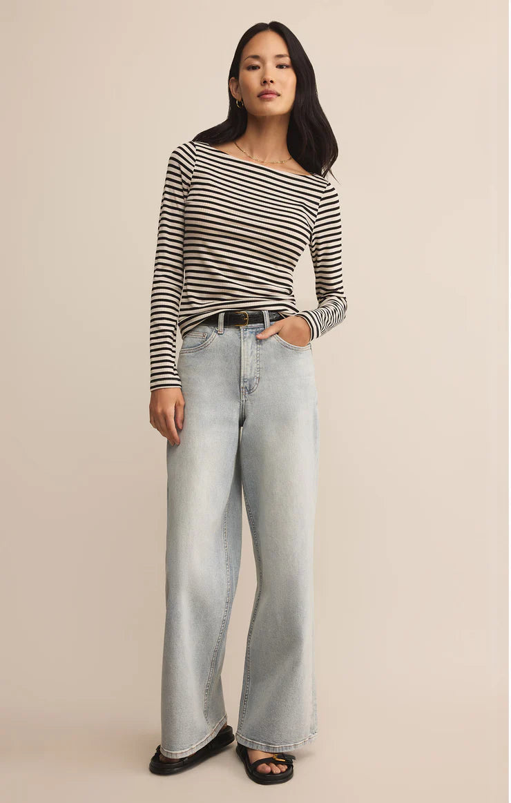 Pristine Striped Long Sleeve Tee