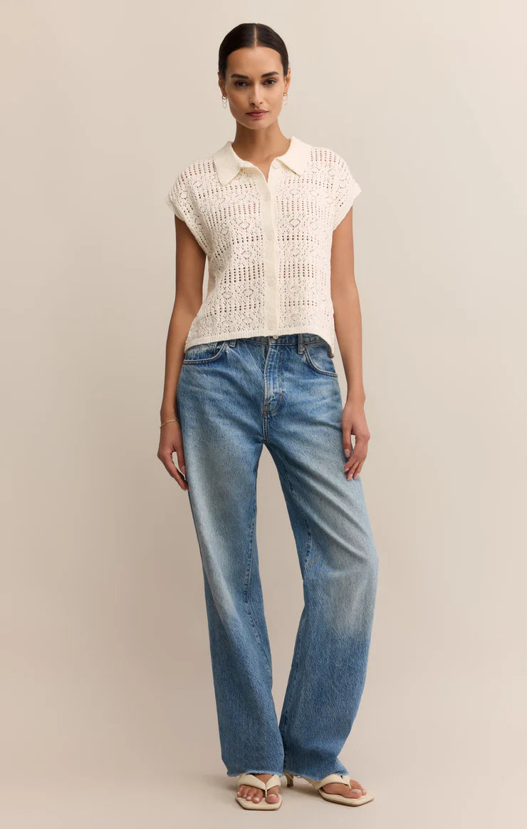 Kinsley Cotton Sweater Top